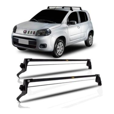 Imagem de Rack Teto Fiat Uno Vivace 04P 2011-2018 Preto 45kg - VHIP