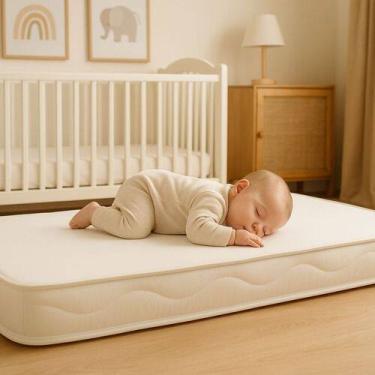 Imagem de Colchão De Berço Infantil 150x70x10cm Espuma D18 Bz Colchão - BZ Distr