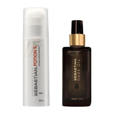 Imagem de Conjunto de cuidados com o cabelo Sebastian Potion 9 150ml e óleo escu