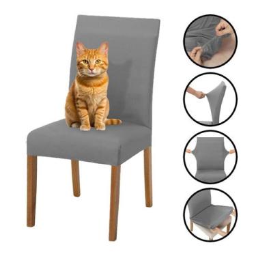 Imagem de Jogo de Capa de Cadeira Várias Cores e Peças - Lenharo Enxovais, Cinza