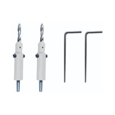 Imagem de 2 Pç Escareador De Videa Mdf Madeira 3,0 X 8Mm Haste 7Mm