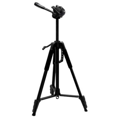 Imagem de Tripe Profissional Universal 1,80 Mts para Câmeras + Suporte Celular Portátil Semi-Hidraulica Ajustável 360 Graus com Bolsa para Transporte Live Gravação Video Vlog