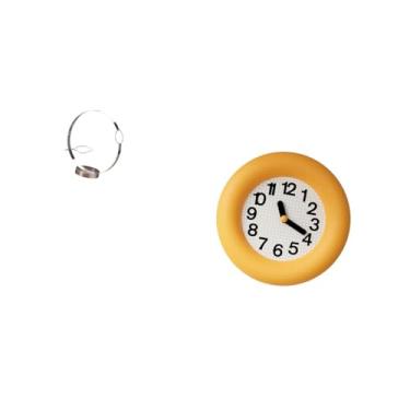 Imagem de Fenteer Organizador de Porta-vinhos de Metal Contemporâneo com Relógio de Parede Analógico Silencioso para Cozinha, Sala de Jantar, Quarto E Suporte para Arma