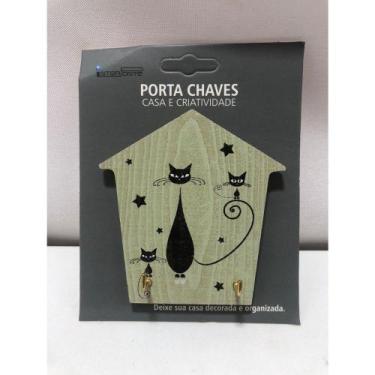 Imagem de Porta Chaves Pequeno Com 2 Ganchos - ying, 3 GATINHOS