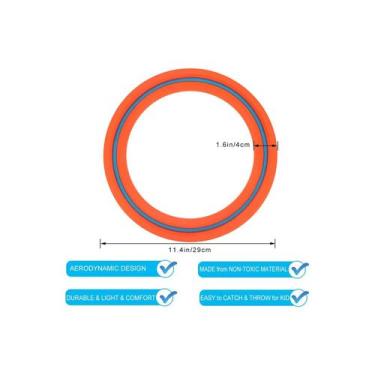 Imagem de Flying Disc Frisbee Flying Ring Aero Flyring 28 cm bicolor - Lightbek 