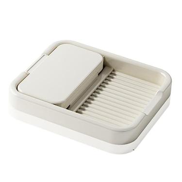 Imagem de Phefop Porta-colher Multifuncional para Tampa de Pote, Design de Ranhuras Duplas, Organizador de Utensílios de Cozinha de Bancada Dobrável Com Slots para água e óleo 16,2 X 18,9 Cm