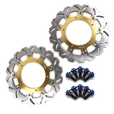 Imagem de Discos de freio dianteiro Arashi Rotores com parafusos de montagem para Yamaha YZF R6 2003-2004, MT03 06-11, YZF R7 2022, FZ-09 14-17, MT09 14-15 ABS 14-20, MT-09 2021, XSR9000 ABS 16 21, XV1700 PC 08