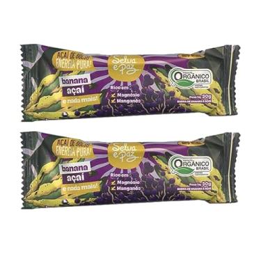 Imagem de Kit 2X: Barra de Frutas Banana e Açaí Orgânica Selva e Paz 30g
