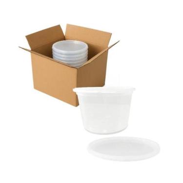 Imagem de 250 Potes Delivery Marmita Freezer Microondas 450ml - BrasilPack