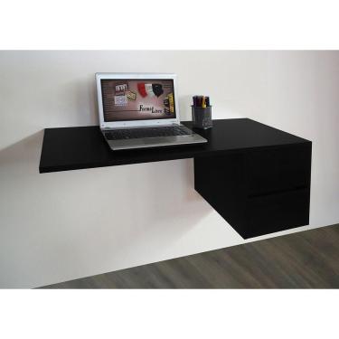 Imagem de Escrivaninha Suspensa Mesa Para Computador Ou Notebook Escritório Preto