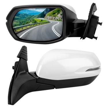 Imagem de LOIYLLEN Substituição do espelho retrovisor esquerdo do lado do motorista para Honda HR-V HRV 2016-2022 - Conjunto de espelhos retrovisores com 6 pinos, ajuste elétrico, luz de seta, aquecimento