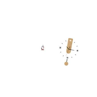 Imagem de Fenteer Escultura Abstrata em Resina com Numerais Romanos, Relógio Silencioso, Ornamento para Quarto, Escritório, Loja, Estante, Sala de Estar Ou Gaveta.