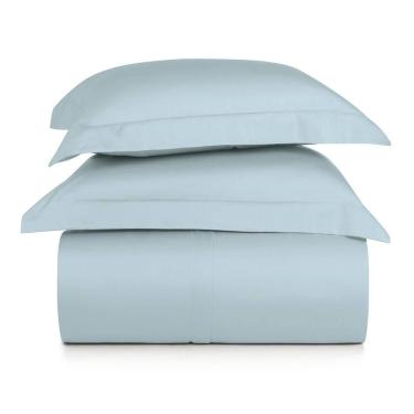 Imagem de Jogo de Duvet Casal 3 Peças Altenburg Algodão Lux 200 Fios  Azul Etienne