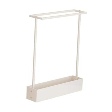 Imagem de KiBcsLic Suporte de chão para taco de sinuca, suporte prático e estável para presente para jogadores, para kettlebell, organizador para taco de bilhar, Branco