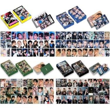 Imagem de MeiYiYou 120 peças de cartões fotográficos Stray-Kids, cartões Lomo Stray-Kids para coleção (bege)
