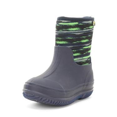 Imagem de Western Chief Bota infantil de neoprene Freestyle, leve, adequada para crianças para meninos e meninas, impermeável para chuva, lama, clima frio, neve, Azul marino, 12 Little Kid