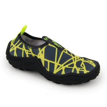 Imagem de Sapatilha Aquática Neoprene Antiderrapante Unissex Pesca Praia Caiaque Trilha Surf Mergulho Tênis Corrida (Amarelo, BR, Adulto, Numérico, 35)