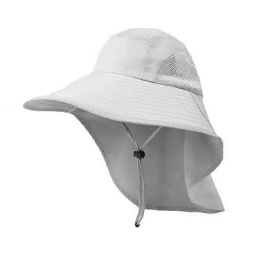 Imagem de Chapéu de proteção solar de verão, chapéu de pesca de aba grande, chapéu de viagem, chapéu de proteção solar, tecido à prova d'água
