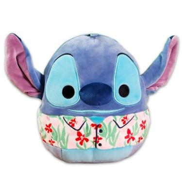Imagem de Stitch Squishmallows – Almofadas de pelúcia Squishmallows de 20 cm com costura em camisa havaiana | Conjunto de decoração de quarto Disney de 20 cm