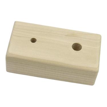 Imagem de YIJU Prancha de escalada de madeira para dedos, apoios para os dedos, barra fixa para exercícios de tração, equipamento para prancha de dedos, de, 15cmx9cmx8cm