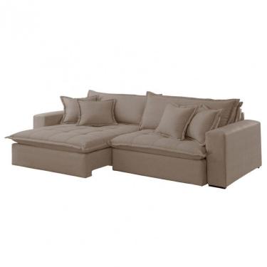 Imagem de Sofá Zen Veludo 02 Módulos 120 Cm B25 Meu Sofá Online B002 Veludo Capuccino