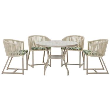 Imagem de Mesa Com 4 Cadeiras E Noronha Estofado 5 Trama Original Rami