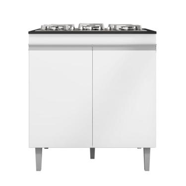 Imagem de Balcão Para Cooktop Andréia 2 Portas Branco Ajl