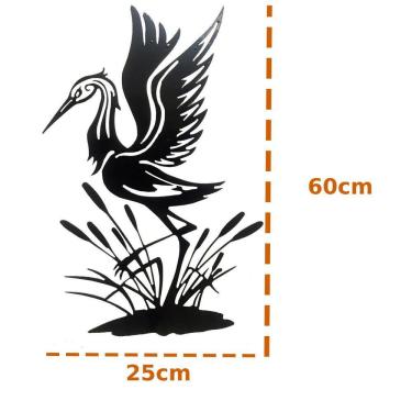 Imagem de Quadro Mandala Garça Ferro Corte A Laser