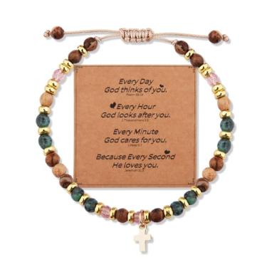 Imagem de Kefley Pulseira de diário bíblico de oração para mulheres presentes cristãos