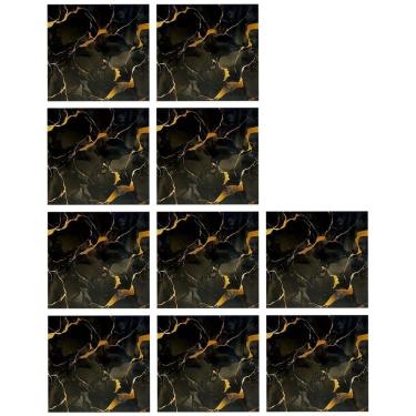 Imagem de Placa Adesiva Marmore 3D Kit 10 uni Obra Reforma Casa Escritorio Recepçao Painel Papel de Parede Moderno