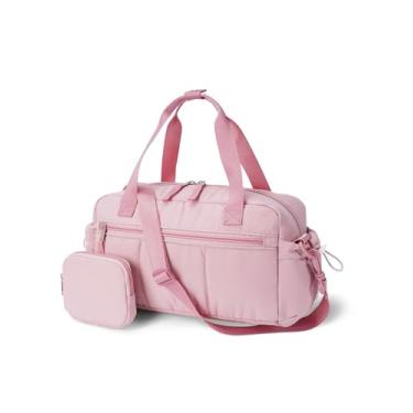 Imagem de Ceneda Bolsa de ginástica pequena para mulheres, bolsa acolchoada com bolso molhado e bolsa de moedas, mini bolsa esportiva leve de viagem com alça transversal, resistente à água para treino, ioga