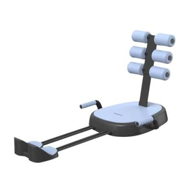 Imagem de KiBcsLic Barra de abdominais para treinamento de abdominais no chão, equipamento multifuncional de musculação para escritório, academia em casa, barra de, Azul
