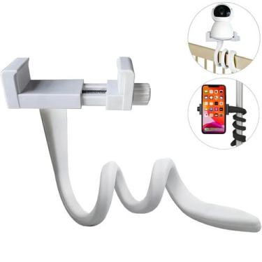 Imagem de Suporte Flexível De Silicone Branco Para Monitor De Bebê, Montagem Uni