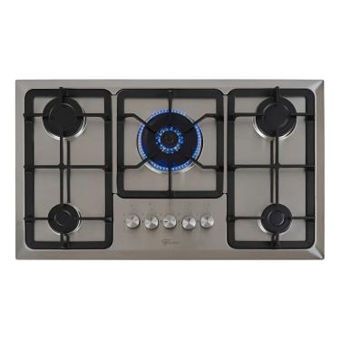 Imagem de Cooktop 5 Bocas Gas Bivolt Infinity Inox 73x46cm - Fischer