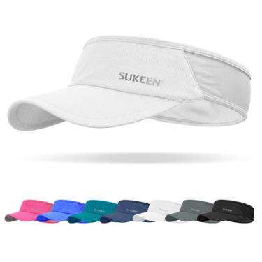 Imagem de Sun Visor Sukeen Sports, leve, embalável, refrigerante, branco