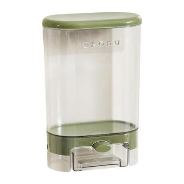 Imagem de ＫＬＫＣＭＳ Recipiente para sabão em pó, barril hermético para cereais e arroz, recipiente para farinha de lavar roupa, Verde