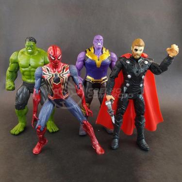 Imagem de Kit 4x Bonecos Articulados 17cm Action Figure Vingador Nº21