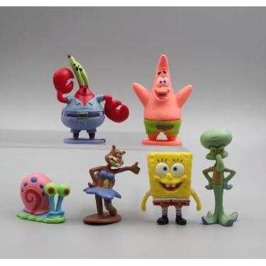 Imagem de YOGARTH Conjunto de 6 mini figuras, figuras de decoração de bolo, figuras de bolo, decoração de bolo, decoração de bolo menino menina, topo de bolo para crianças artigos de decoração de bolo de festa