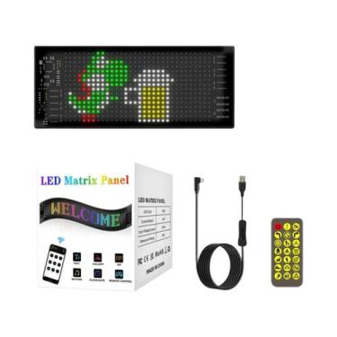 Imagem de Painel De Pixel LED Flexível Luz Noturna DIY Programável Display De Ca