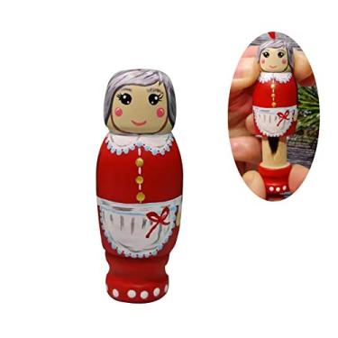 Imagem de Generic Pingente de Papai Em Madeira, Artesanato Divertido, Enfeite de Natal, Com Fita Vermelha para Pendurar, Decore o sofá do Seu Quarto, Mesa de Jantar para Uma Atmosfera Festiva (#2)