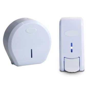 Imagem de Dispenser Suporte Papel Higiênico + Porta Sabonete Liquido - Nobre