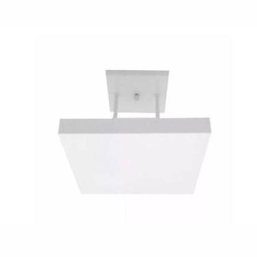 Imagem de Luminária Plafon Rebatedor Luz Indireta 40cm 4 Lâmpadas Branco - Real 