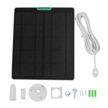Imagem de RiToEasysports Carregador de Painel Solar, Painel de Carregador Solar de 10 W para Câmera de Segurança Pro 5S Ultra Pro 3 Ultra 2 Com Silício Monocristalino ETFE IP65 à Prova de água Montagem (WHITE)