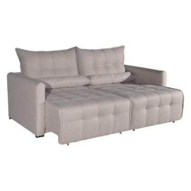 Imagem de Sofá Cama Retrátil Innova Linho Bom Pastor, Linho Bege