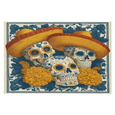 Imagem de CEBUGI Tapete de área 60 x 90 cm, macio, lavável, antiderrapante, com revestimento de borracha, para sala de estar, quarto, decoração de casa