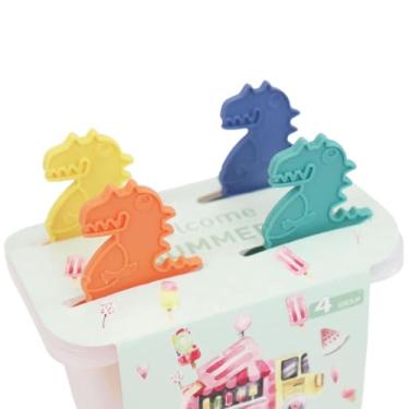 Imagem de Forma para Picolé de Plástico com Dinossauros