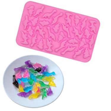 Imagem de Molde de Silicone Dinossauros 30 cavidades Bala Doces Gummy Chocolate Forma Resina Doces