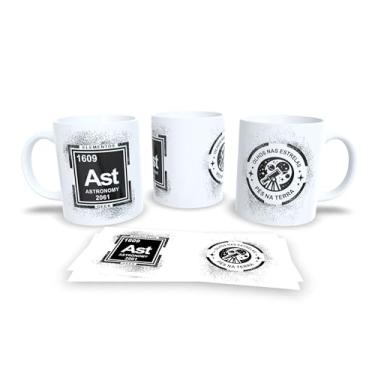 Imagem de MTH Fusion Caneca de Cerâmica Branca, 325ml, Design Geek Elementos 20.21, Acabamento Brilhante, Ideal para Bebidas Quentes, Formato Cilíndrico, Lavável em Lava-Louças (15055)