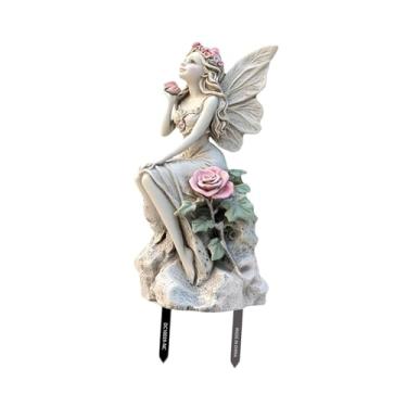 Imagem de IEUDNS Vaso de Plantas Decorativo em Formato de Fada Plana 2D para Jardim, Gramado E Bonsai.