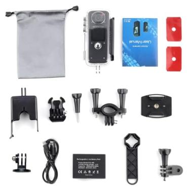 Imagem de Câmera de ação mini WiFi 4K com suporte de tripé para vlogging, ciclismo, motocicleta